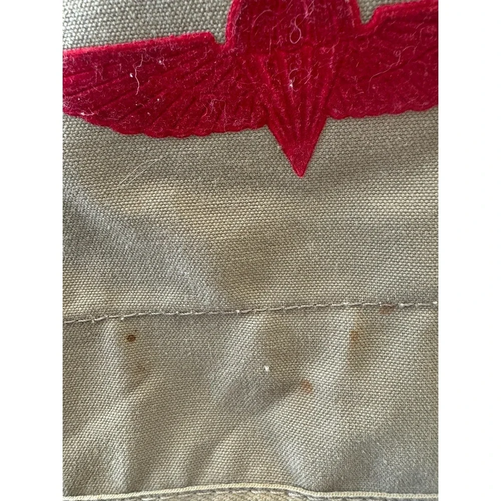Vintage Banana‎ Republic Paratrooper Messenger Bag Mens Large Green Canvas Army